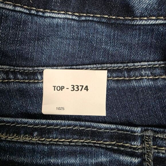 Silver Jeans Suki Capri W27/L23.5 Dark Wash Stretch - Picture 9 of 9